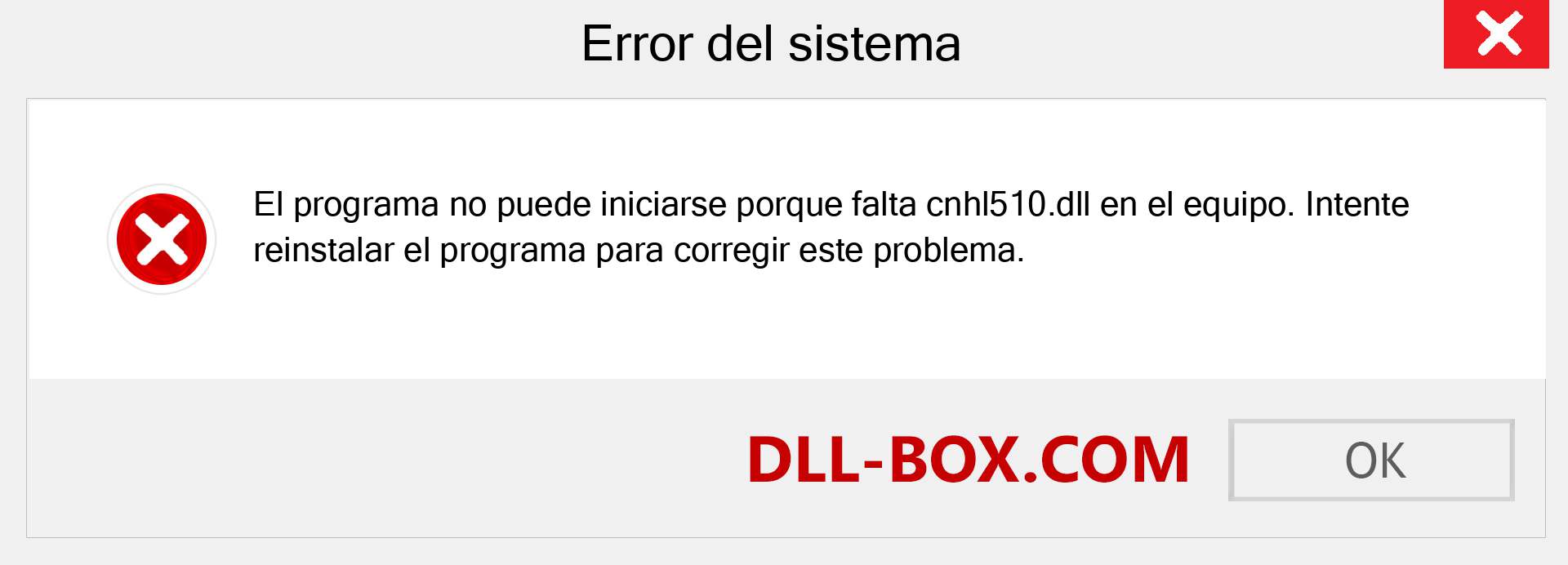 ¿Falta el archivo cnhl510.dll ?. Descargar para Windows 7, 8, 10 - Corregir cnhl510 dll Missing Error en Windows, fotos, imágenes