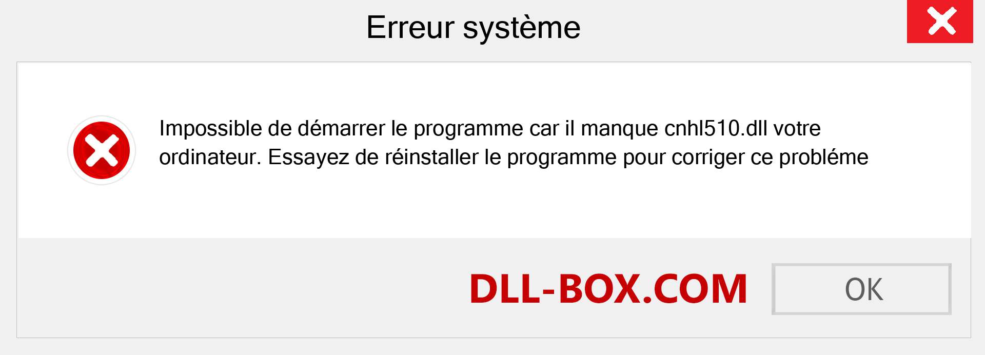 Le fichier cnhl510.dll est manquant ?. Télécharger pour Windows 7, 8, 10 - Correction de l'erreur manquante cnhl510 dll sur Windows, photos, images